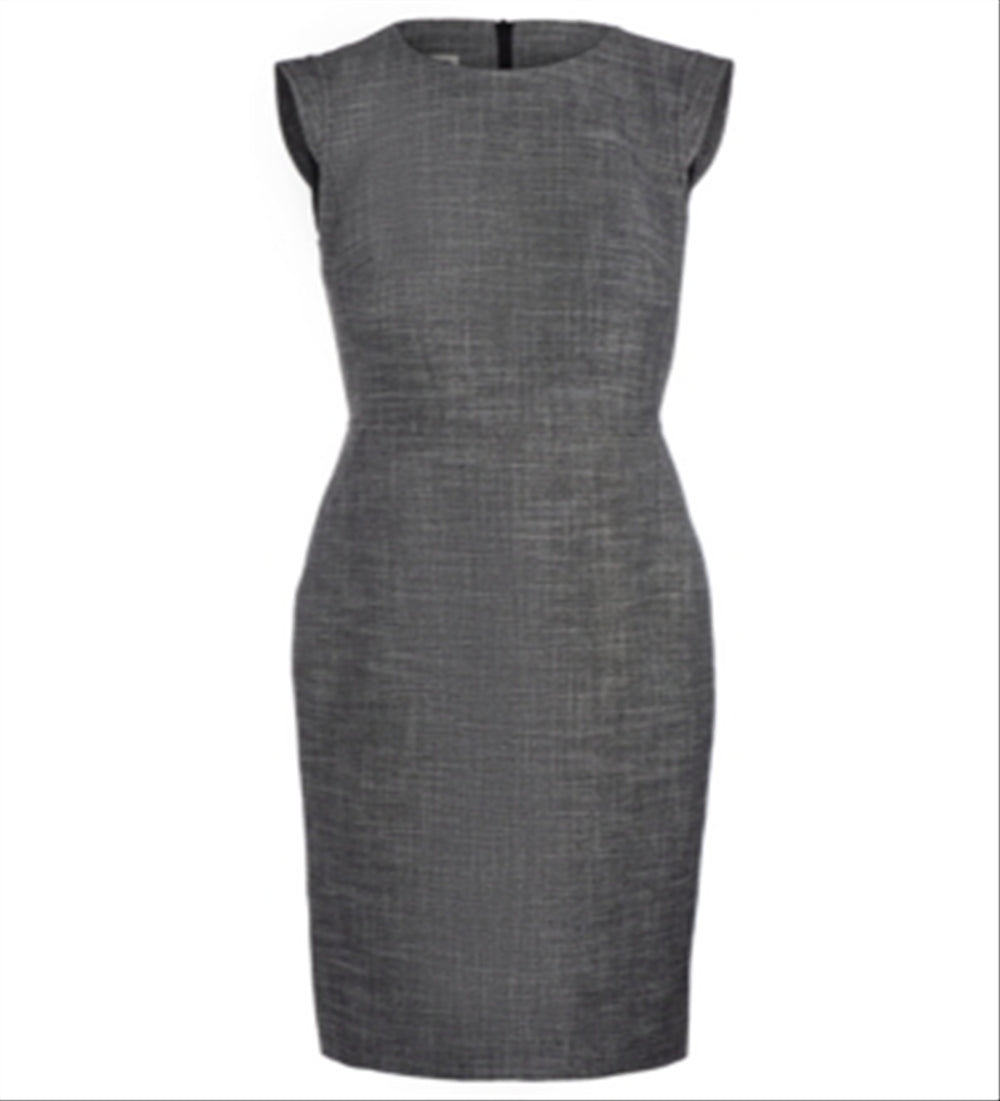 Vestido justo de tweed feminino Anne Klein, preto, tamanho 16