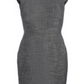 Vestido justo de tweed feminino Anne Klein, preto, tamanho 16