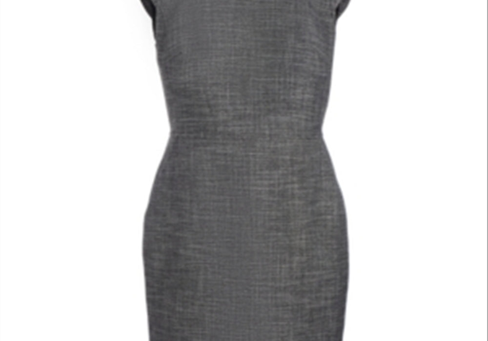 Vestido justo de tweed feminino Anne Klein, preto, tamanho 16