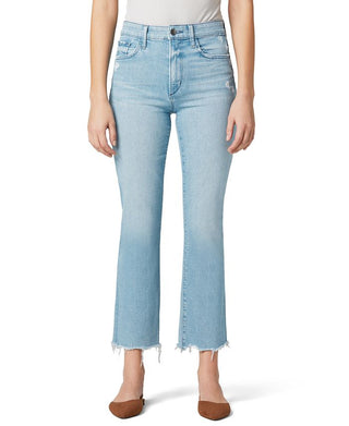 Calça jeans cropped feminina Joe's Raw Hem Sunny, azul, tamanho 31