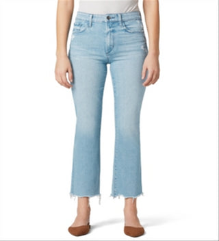 Calça jeans cropped feminina Joe's Raw Hem Sunny, azul, tamanho 31