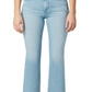 Calça jeans cropped feminina Joe's Raw Hem Sunny, azul, tamanho 31
