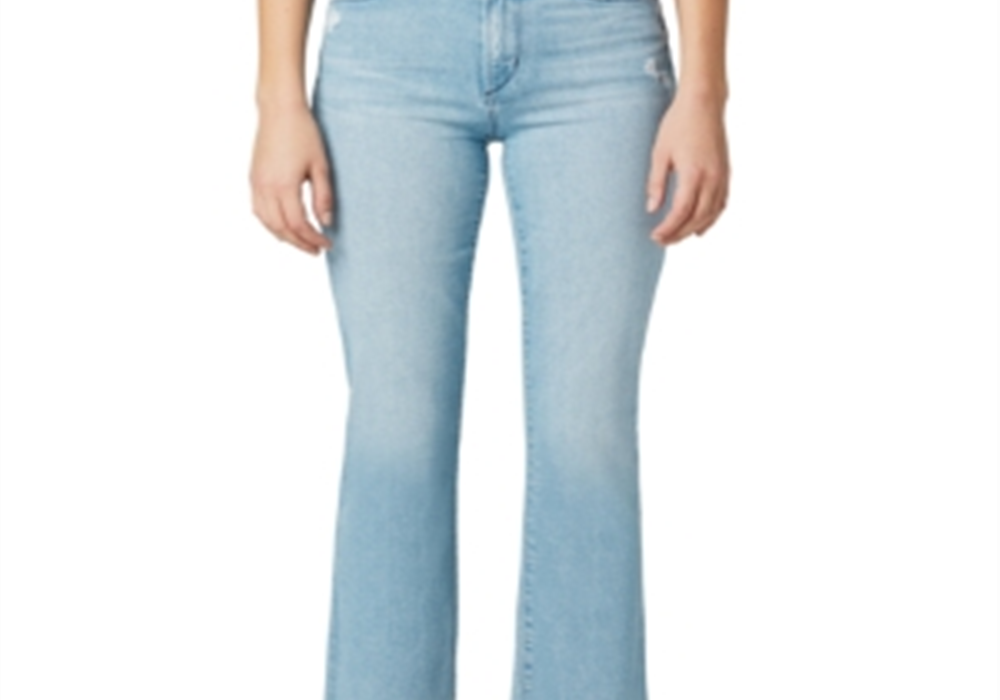 Calça jeans cropped feminina Joe's Raw Hem Sunny, azul, tamanho 31