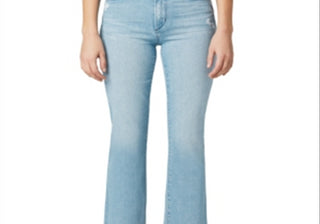 Calça jeans cropped feminina Joe's Raw Hem Sunny, azul, tamanho 31
