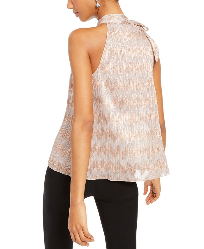 INC International Concepts Top Halter com Decote em V Brilhante Rosa Tamanho 2XL