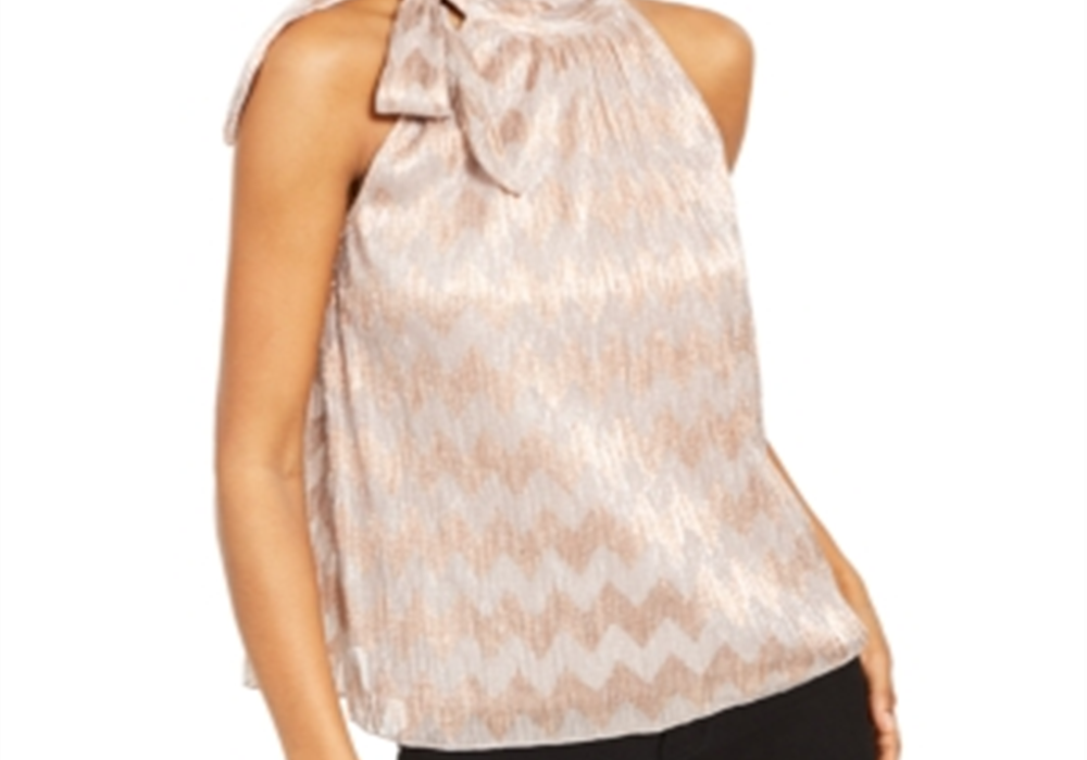 INC International Concepts Top Halter com Decote em V Brilhante Rosa Tamanho 2XL