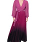 Vestido Feminino RACHEL Rachel Roy Fahari Ombre Chiffon Rosa Tamanho 6