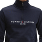 Tommy Hilfiger Moletom Masculino Gola Moletom 1/4 Zip Azul Tamanho XS