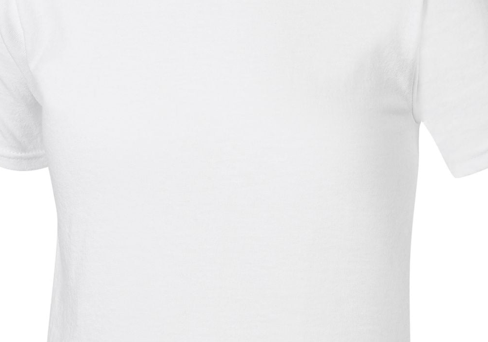 Camiseta de gola redonda Ultimate ComfortSoft® para meninos da INCHAnes, pacote com 5, branca, tamanho regular