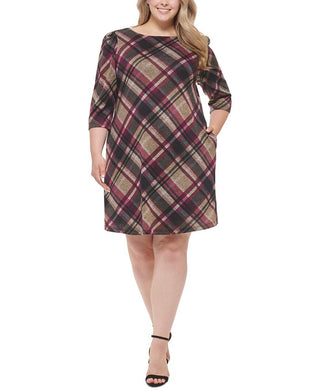 Vestido casual feminino Jessica Howard, bege, tamanho 1X