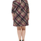 Vestido casual feminino Jessica Howard, bege, tamanho 1X