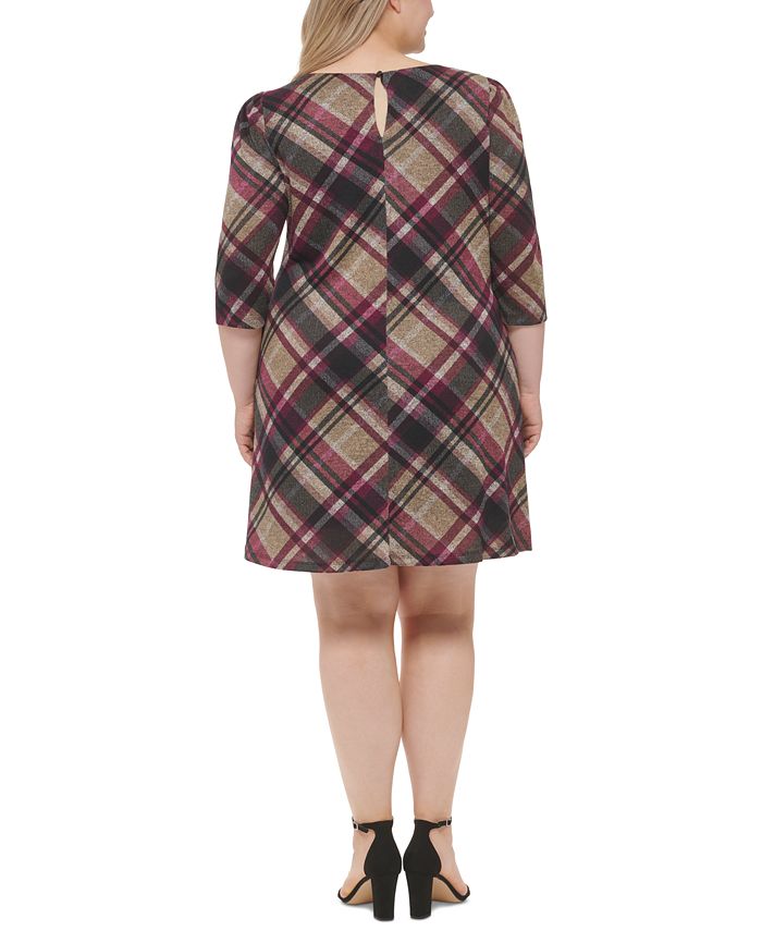 Vestido casual feminino Jessica Howard, bege, tamanho 1X