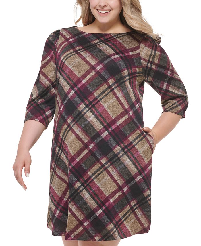 Vestido casual feminino Jessica Howard, bege, tamanho 1X