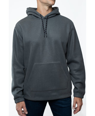 Moletom com capuz Lazer Polar Fleece masculino cinza tamanho GG