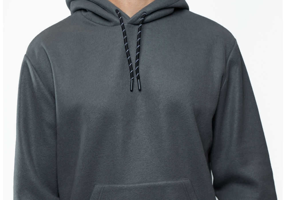 Moletom com capuz Lazer Polar Fleece masculino cinza tamanho GG