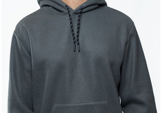 Moletom com capuz Lazer Polar Fleece masculino cinza tamanho GG