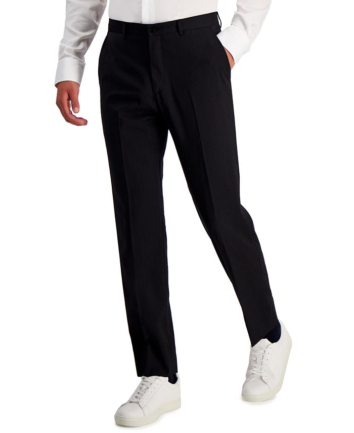 A|X Armani Exchange Terno Masculino Slim Fit de Lã Calça Separada Preto Tamanho 34X34