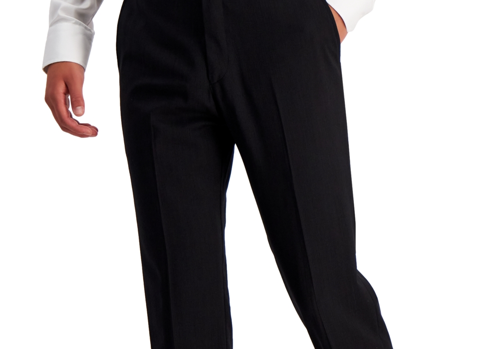 A|X Armani Exchange Terno Masculino Slim Fit de Lã Calça Separada Preto Tamanho 34X34