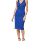Vestido midi de malha Guess feminino azul tamanho 4