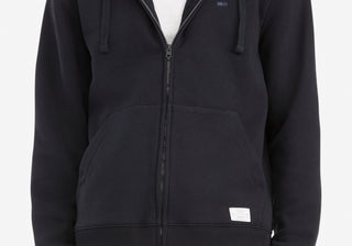 Tommy Hilfiger New Essentials Moletom com capuz com zíper completo masculino, azul, tamanho XXL