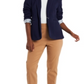 Blazer listrado Riley &amp; Rae Harlow azul marinho tamanho GG