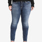 Calça jeans feminina Elyse Curvy Fit da Silver Jeans Co., azul, tamanho 22x30