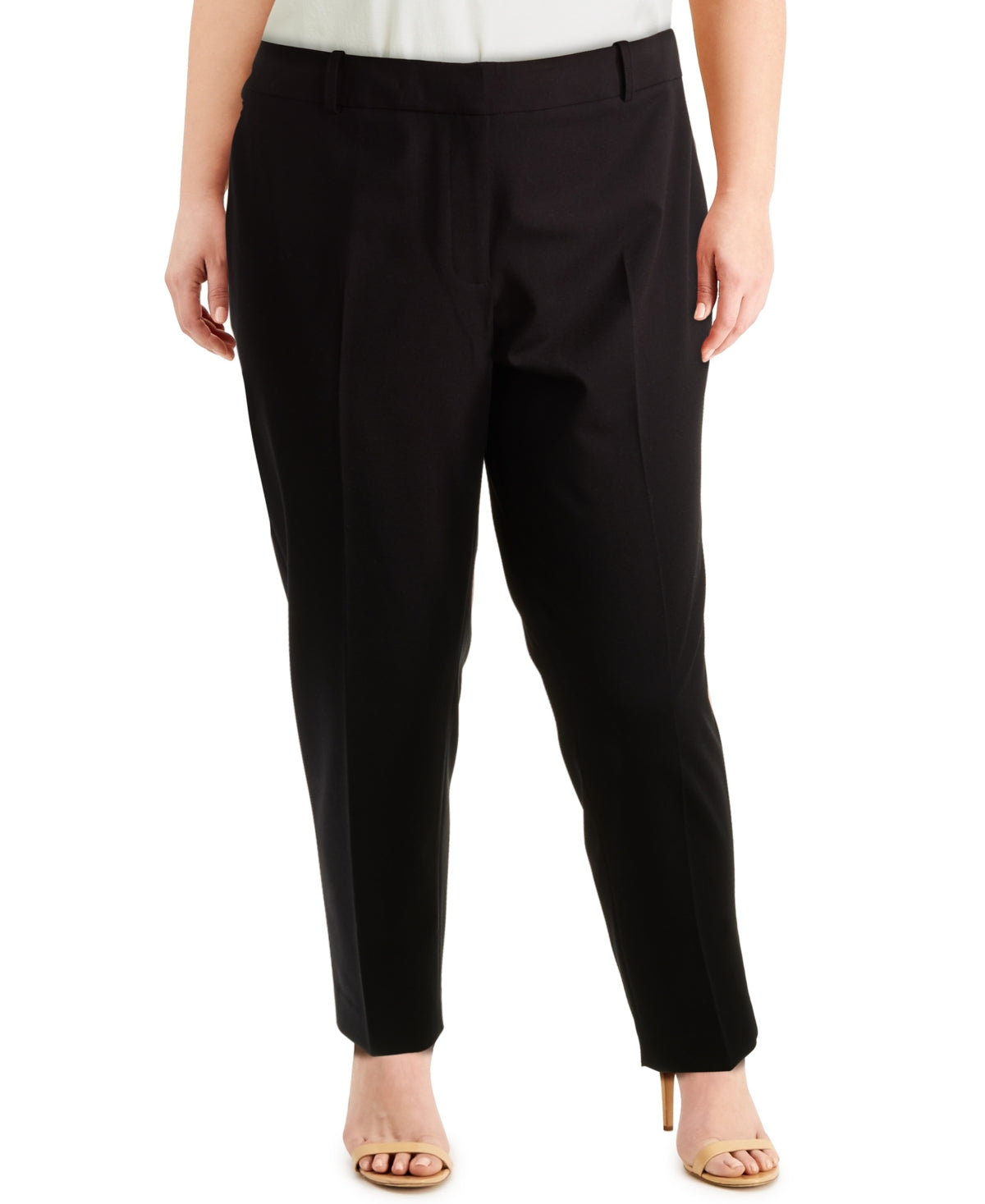 Calça Calvin Klein Feminina Lisa Reta Preta Tamanho 16W