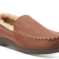 Chinelo mocassim masculino vintage à prova de intempéries, marrom, tamanho GG