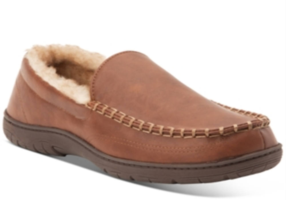 Chinelo mocassim masculino vintage à prova de intempéries, marrom, tamanho GG