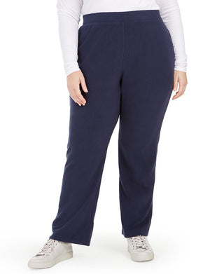 Calça de aquecimento feminina Karen Scott, azul, tamanho 0X