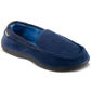 Chinelo masculino Isotoner Jared Moc-Toe com espuma viscoelástica, azul, tamanho M