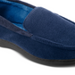 Chinelo masculino Isotoner Jared Moc-Toe com espuma viscoelástica, azul, tamanho M