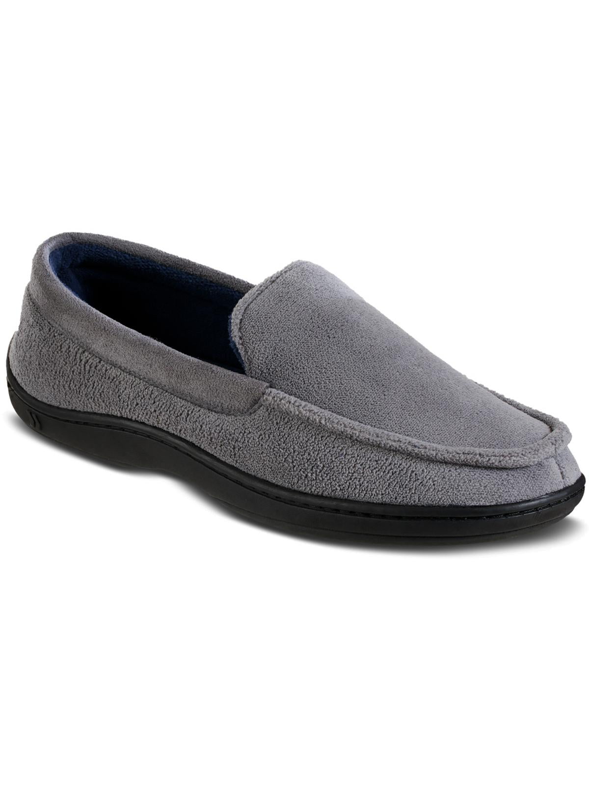 Chinelo masculino Isotoner Jared Moc-Toe com espuma viscoelástica, cinza, tamanho G