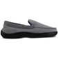 Chinelo masculino Isotoner Jared Moc-Toe com espuma viscoelástica, cinza, tamanho G