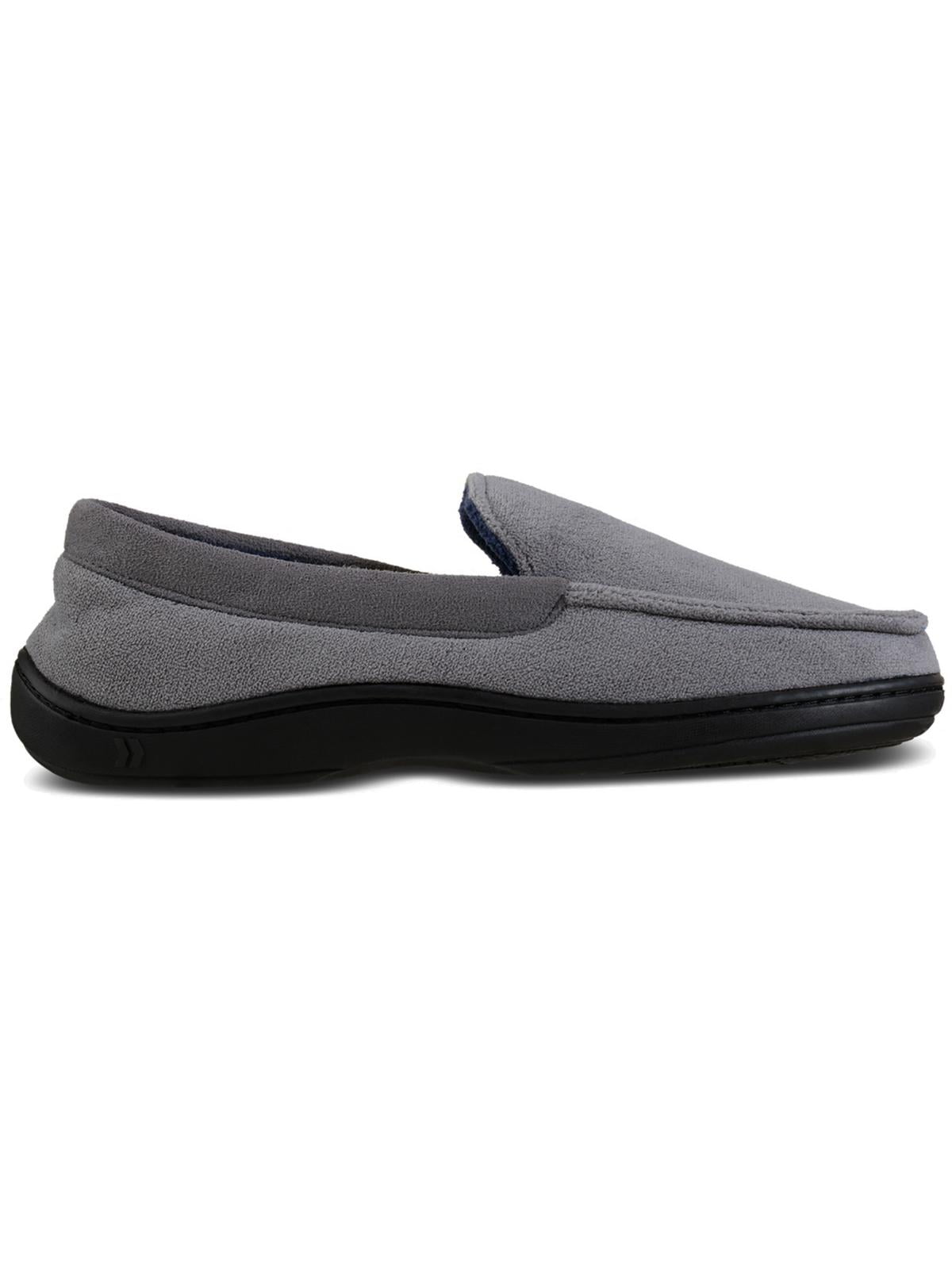 Chinelo masculino Isotoner Jared Moc-Toe com espuma viscoelástica, cinza, tamanho G