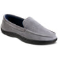 Chinelo masculino Isotoner Jared Moc-Toe com espuma viscoelástica, cinza, tamanho G