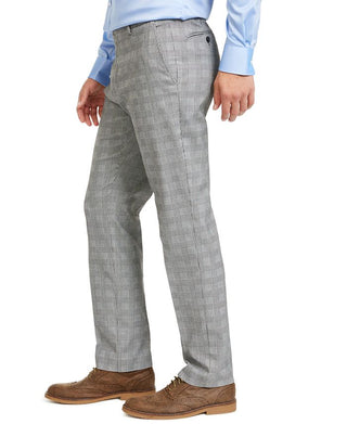 Calça social feminina Tommy Hilfiger xadrez Th Flex Stretch Modern Fit cinza tamanho 32x32