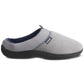 Chinelo masculino Isotoner Jared Hoodback com espuma viscoelástica, cinza, tamanho 2XL