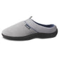 Chinelo masculino Isotoner Jared Hoodback com espuma viscoelástica, cinza, tamanho 2XL