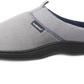 Chinelo masculino Isotoner Jared Hoodback com espuma viscoelástica, cinza, tamanho 2XL