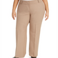 Calça feminina Alfani Curvy Bootcut Tummy Control, bege, tamanho 24W