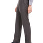 Calça masculina Bar III de lã mista cinza, tamanho 34x30