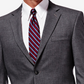 Jaqueta masculina JM Haggar Classic/Regular Fit Stretch Sharkskin Cinza Tamanho 42L