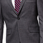 Jaqueta masculina JM Haggar Classic/Regular Fit Stretch Sharkskin Cinza Tamanho 42L