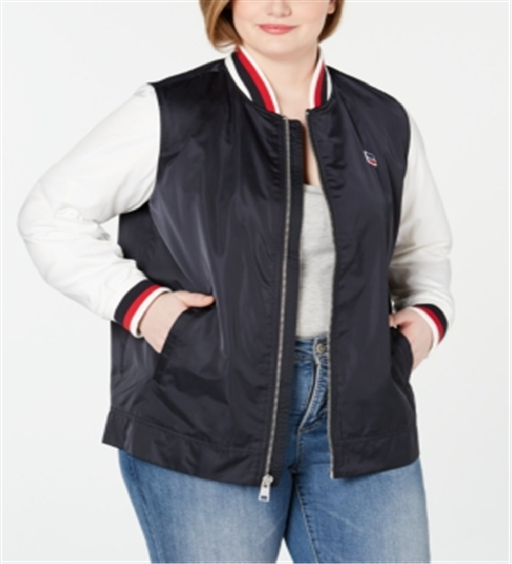 Jaqueta bomber Levi's Colorblocked feminina azul tamanho 1X
