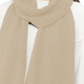 Cachecol feminino canelado liso estilo &amp; co, bege, tamanho regular