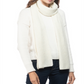 Cachecol metálico canelado feminino Style &amp; Co, branco, tamanho regular