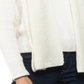 Cachecol metálico canelado feminino Style &amp; Co, branco, tamanho regular