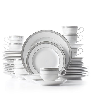 Mikasa Platinum Crown 40 peças. Serviço para 8 pessoas brancas