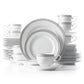Mikasa Platinum Crown 40 peças. Serviço para 8 pessoas brancas